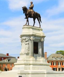 Robert E Lee Memorial Richmond paint by number