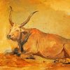 Roman Ox Art paint by number