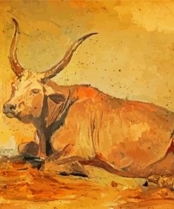 Roman Ox Art paint by number