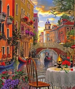 Romantic Date Venice paint by number