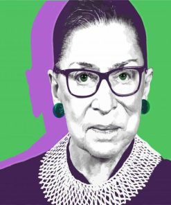 Ruth Bader Ginsburg paint by number