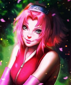 Sakura Haruno Naruto paint by numbers