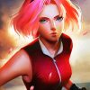 Sakura Haruno paint by numbers