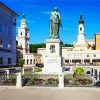 Salzburg Mozart Monument paint by numbers