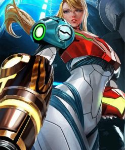 Samus Illustration paint by numbers