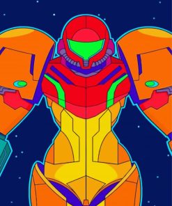 Samus Poster paint by numbers