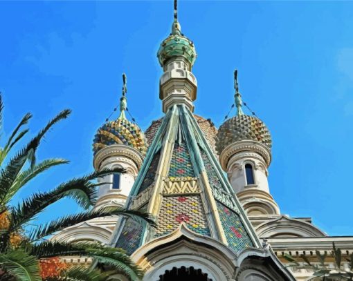 Sanremo Russian Orthodox Church paint by numbers