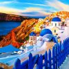 Santorini Thira Seascape paint by numbers