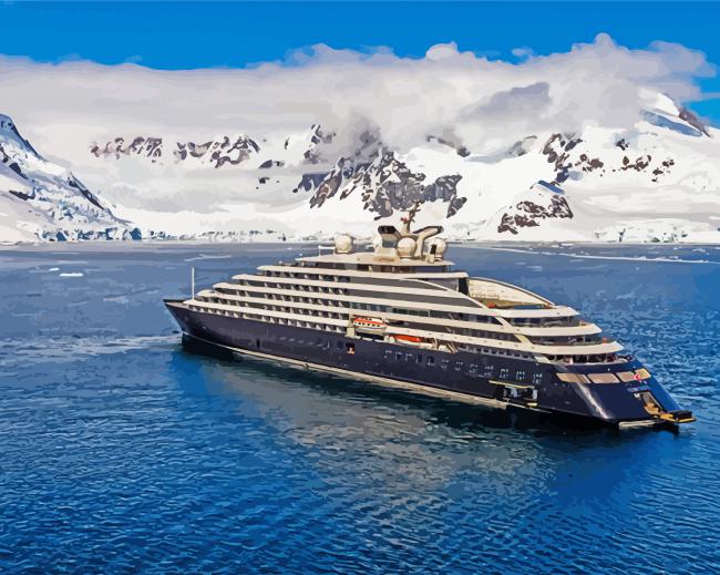 Scenic Cruise In Sea paint by numbers