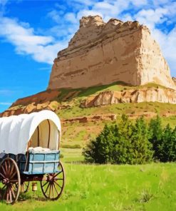 Scotts Bluff National Monument Nebraska paint by number