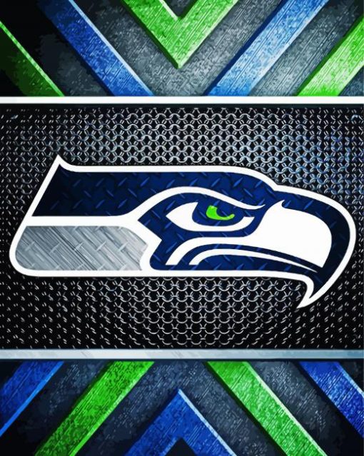 Seattle Seahawks Logo paint by number