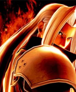 Sephiroth Final Fantasy paint by numbers