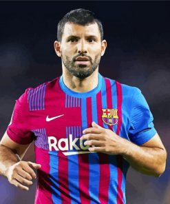 Sergio Aguero Football Player Sport paint by number