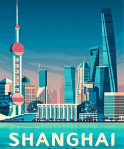 Shanghaai Poster paint by number