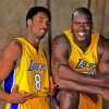 Shaquille O Neal And Kobe Bryant paint by numbers