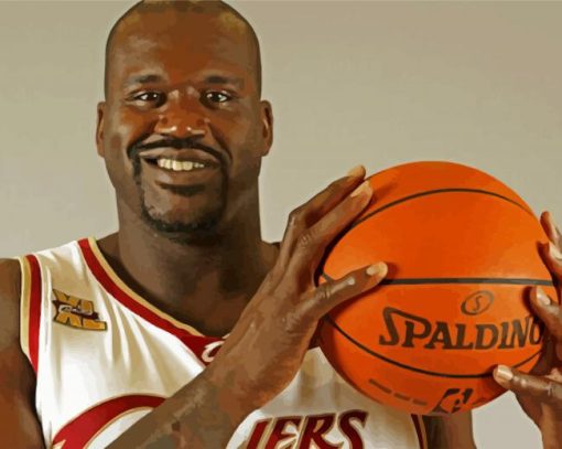 Shaquille ONeal Basketball Player paint by number