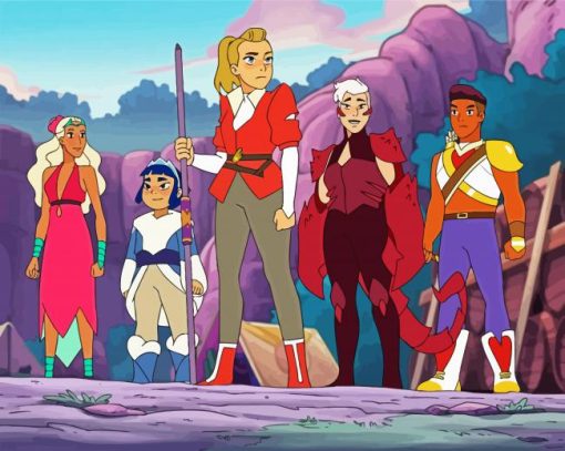 She Ra And The Princesses Of Power paint by numbers