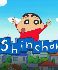 Shinnosuke Nohara Shin Chan Cartoon paint by numbers