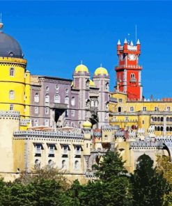 Sintra Park And National Palace Of Pena paint by number