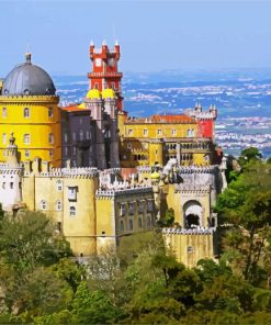 Sintra Park And National Palace Of Pena paint by numbers