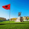 Skanderbeg Square Tirana paint by number