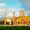 Skanderbeg Square Tirana paint by number