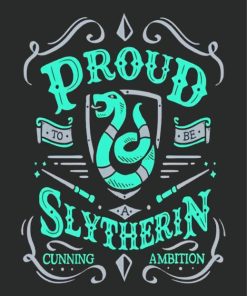 Slytherin paint by number