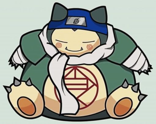 Snorlax Naruto paint by number