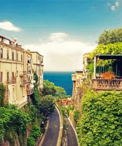 Sorrento Town Italy paint by numbers