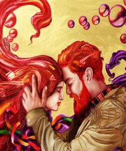 Soulmates Lovers paint by number