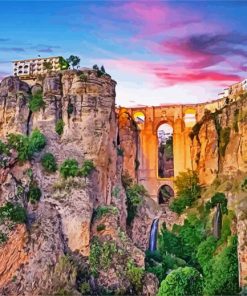 Ronda Spain At Sunset paint by numbers