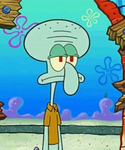 Squidward paint by numbers