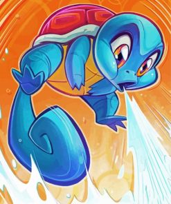 Squirtle Pokemon paint by number