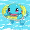 Squirtle Swimming paint by number