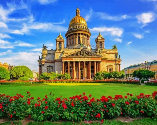 St Isaac Cathedral Russia paint by numbers