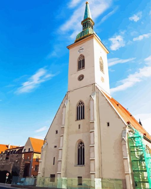 St Martin's Cathedral Slovakiapaint by number