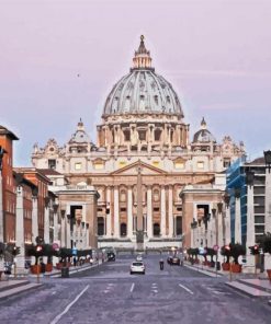 St Peter's Basilica Vatican paint by number