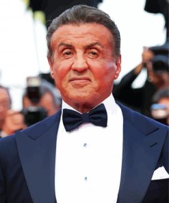 Stallone Sylvester paint by number