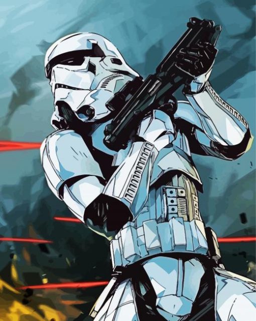 Star Wars Stormtrooper paint by numbers