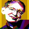 Stephen Hawking Pop Art paint by number