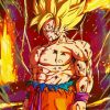 Super Saiyan Dragon Ball paint by numbers