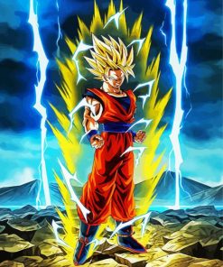 Super Saiyan paint by numbers