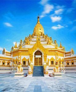 Swe Taw Myat Pagoda Yangon paint by numbers