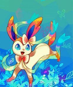 Sylveon Anime paint by numbers