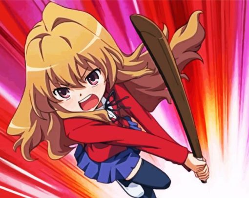 Taiga Aisaka Toradora Anime paint by number