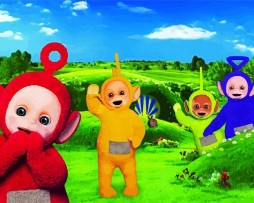 Teletubbies Characters paint by numbers