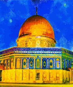 Temple Mount Jerusalem paint by number