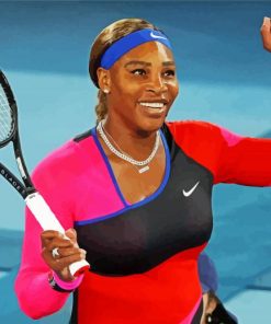 Tennis Player Serena Williams paint by number