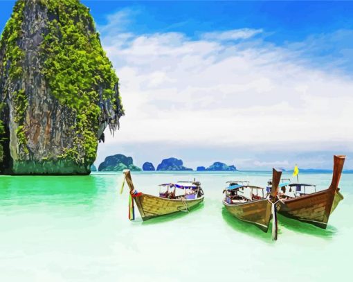 Thailand Phuket Island paint by numbers