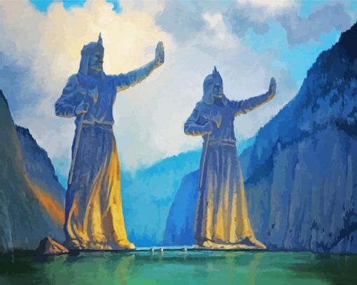 The Argonath Gates paint by numbers